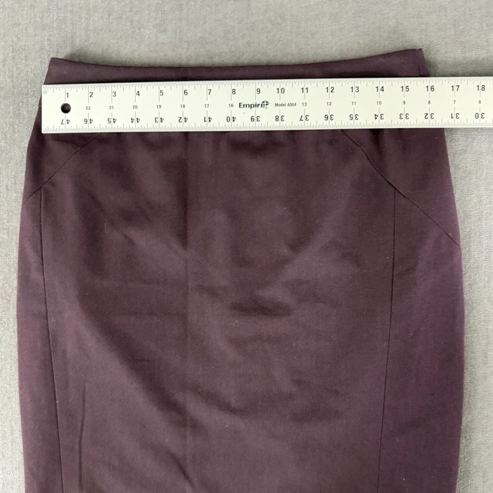 Loft Pencil Skirt Size 10 Petite Dark Purple Work Professional Minimalist Office
